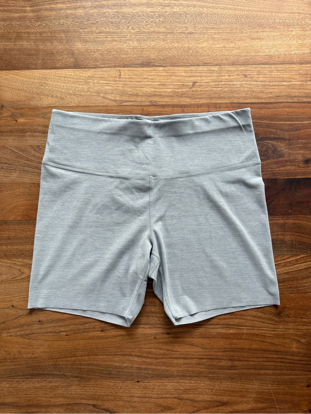 Nike Yoga Luxe Compression Biker Shorts 2XL XXL Women's High Rise Heather Grey